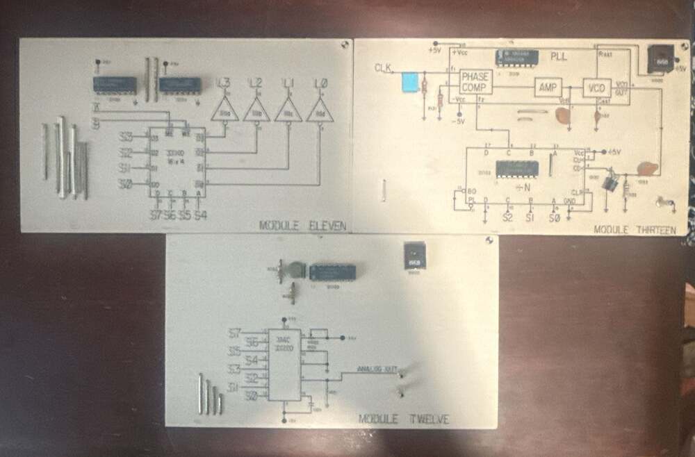 Educational Electronics Circuit Board Modules Set (Module Eleven, Twelve, Thirte